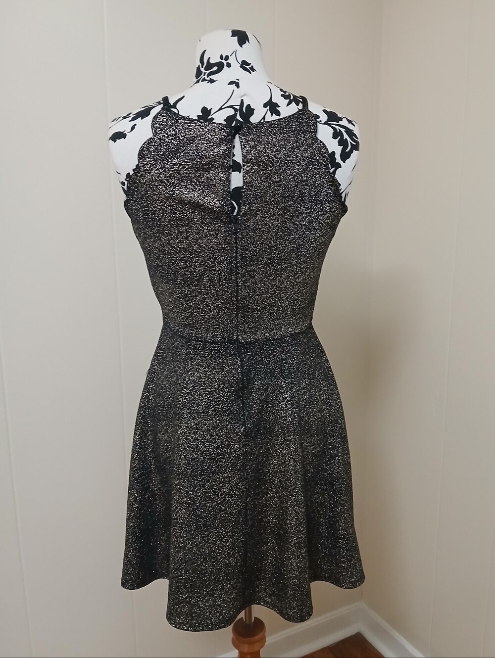 I.N. San Francisco Black Glitter A-Line Mini Dress - Picture 5 of 7